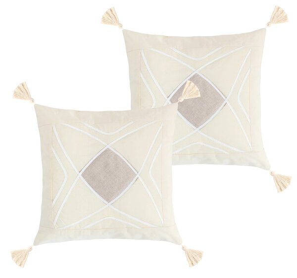 BELLATEX Povláček PERU SET 2ks Natur 40x40 cm