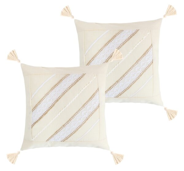 BELLATEX Povláček PERU SET 2ks Natur 40x40 cm