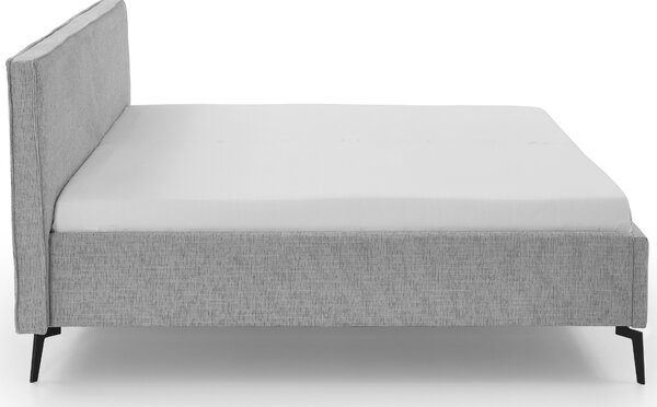 Světle šedá čalouněná dvoulůžková postel Meise Möbel Riva 160 x 200 cm