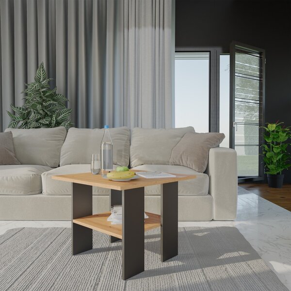 TP Living Konferenční stolek LAWA I dub artisan/černý