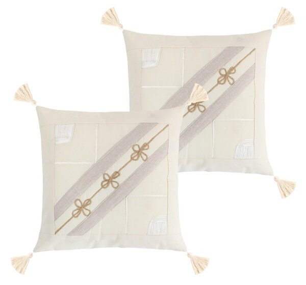 BELLATEX Povláček PERU SET 2ks Natur 40x40 cm