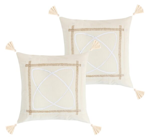 BELLATEX Povláček PERU SET 2ks Natur 40x40 cm