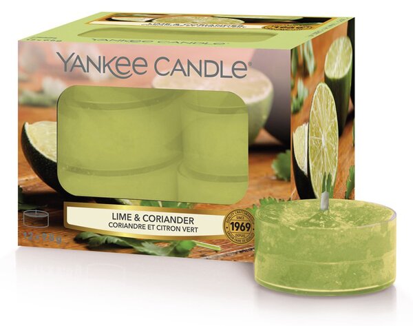 Yankee Candle zelené vonné čajové svíčky Lime & Coriander