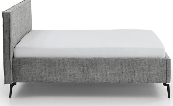 Šedá čalouněná dvoulůžková postel Meise Möbel Riva 140 x 200 cm