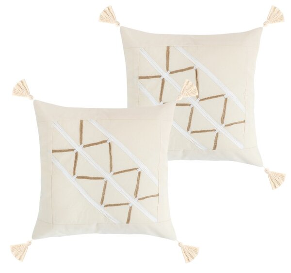 BELLATEX Povláček PERU SET 2ks Natur 40x40 cm
