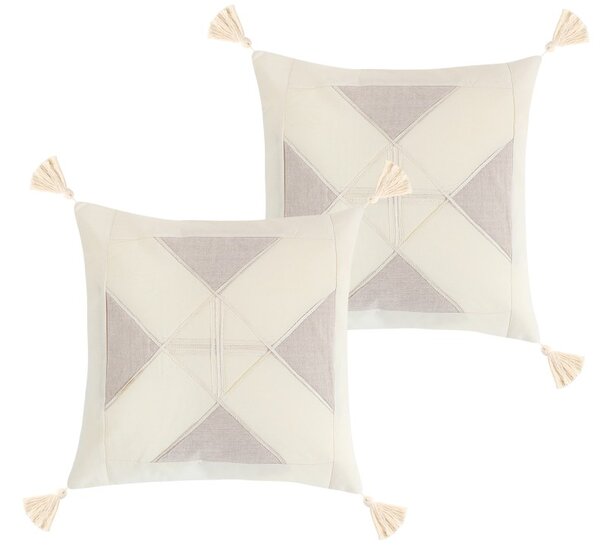 BELLATEX Povláček PERU SET 2ks Natur 40x40 cm