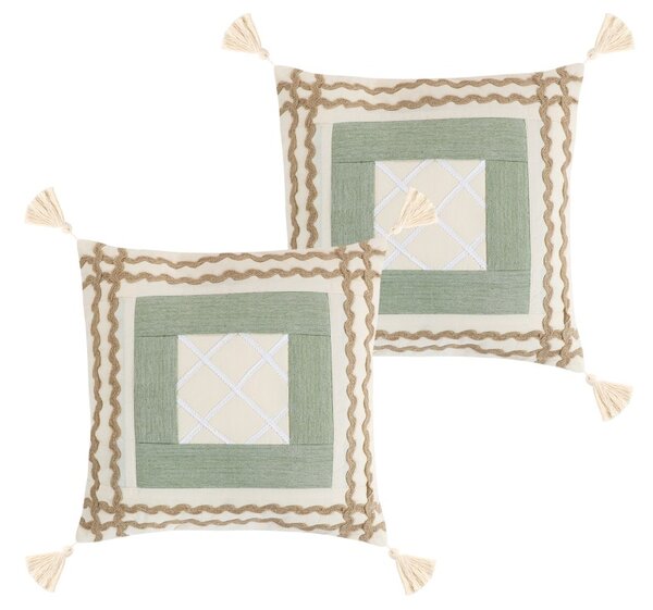 BELLATEX Povláček PERU SET 2ks Natur 40x40 cm