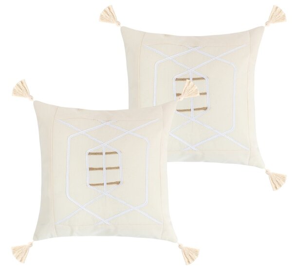 BELLATEX Povláček PERU SET 2ks Natur 40x40 cm
