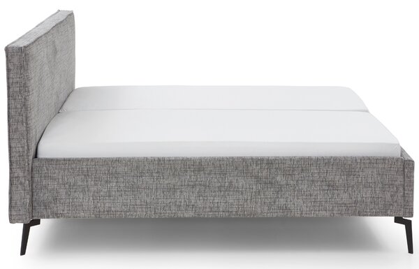Šedá čalouněná dvoulůžková postel Meise Möbel Riva 160 x 200 cm