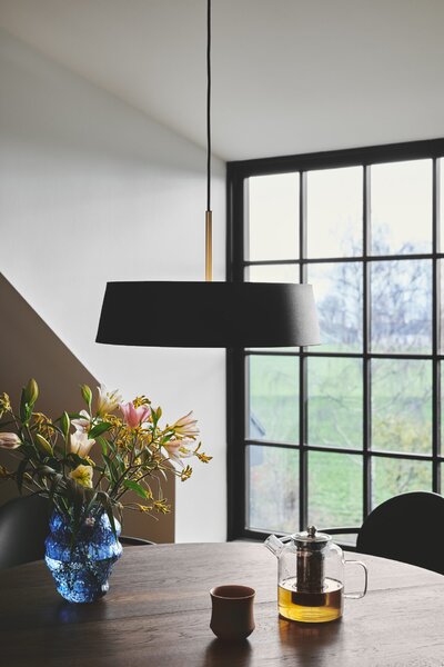 Nordlux 2312623003 Clasi, závěsné svítidlo 3xE14, černá/mosaz, průměr 45cm