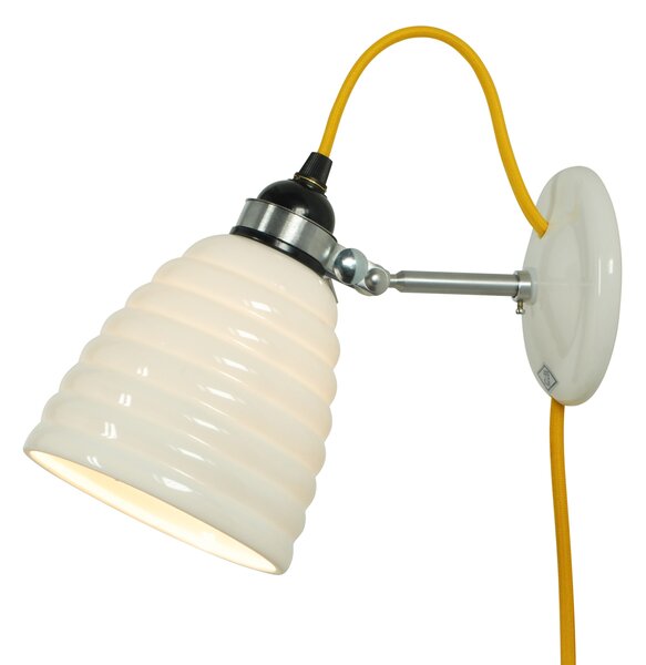 Original BTC Hector Bibendum s vypínačem na kabelu (žlutá) bílá Nástěnná světla porcelán IP20 FW504WY