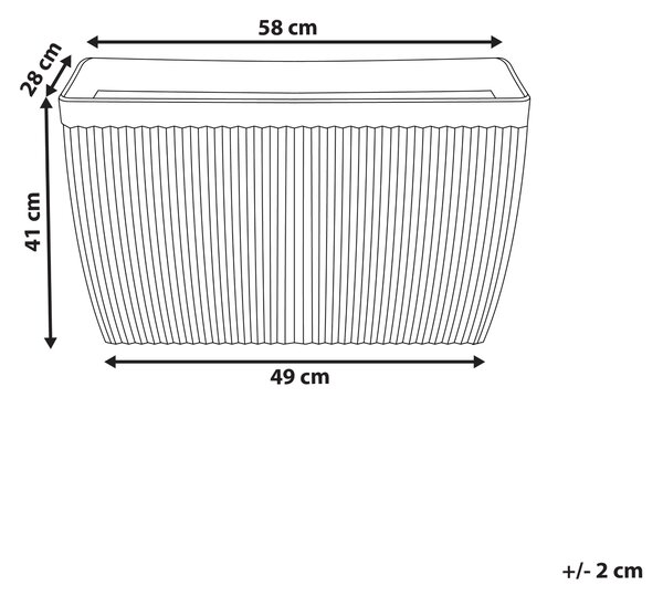 Květináč SISAL 58 cm Béžová