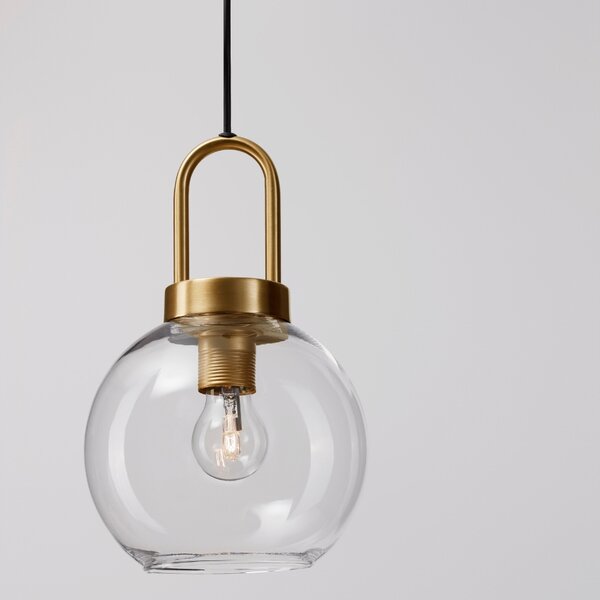 Skleněné závěsné světlo Nova Luce Irvine 20 cm