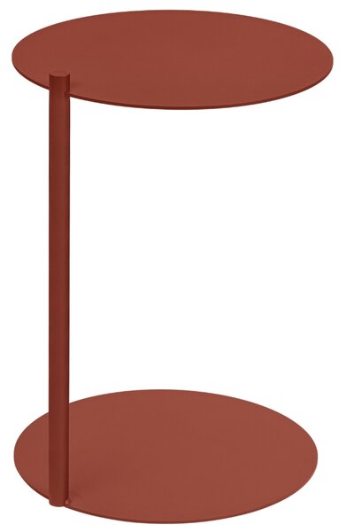 Noo.ma Červený kovový odkládací stolek Ande 40 cm