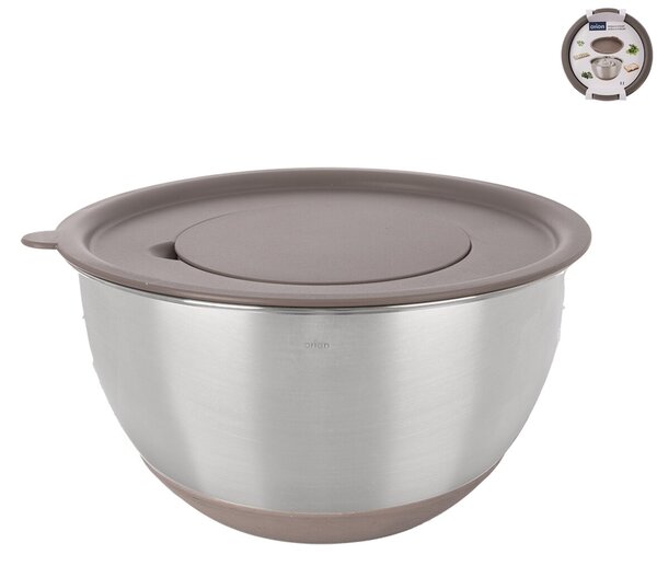 Šlehací mísa s víkem BEIGE pr. 21,7 cm
