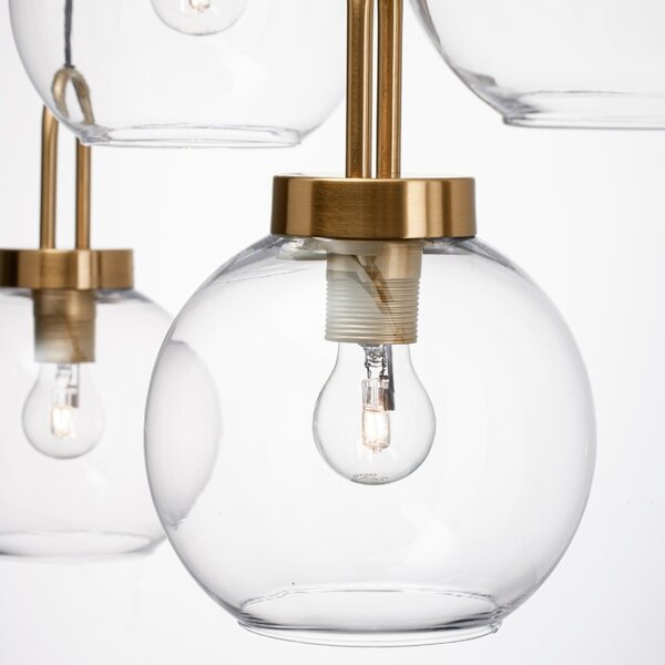 Skleněné závěsné světlo Nova Luce Irvine 97,5 cm