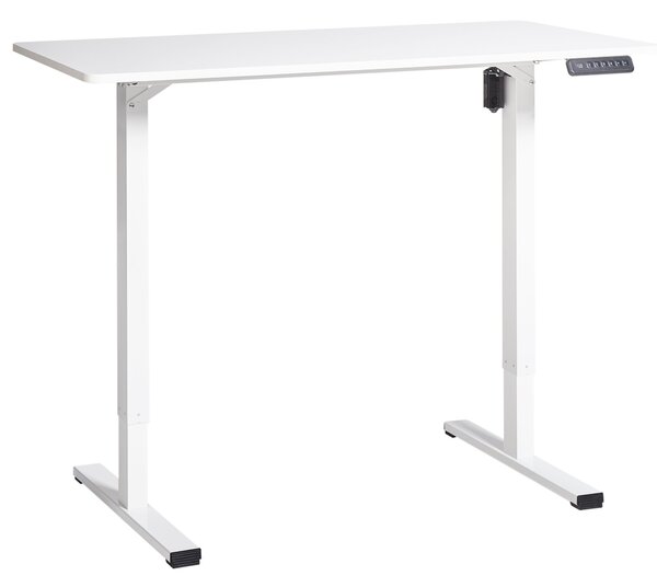 Elektricky výškově nastavitelný pracovní stůl TAVARES Bílá 120 cm 60 cm
