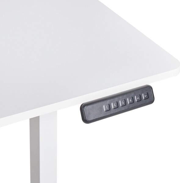 Elektricky výškově nastavitelný pracovní stůl TAVARES Bílá 120 cm 60 cm