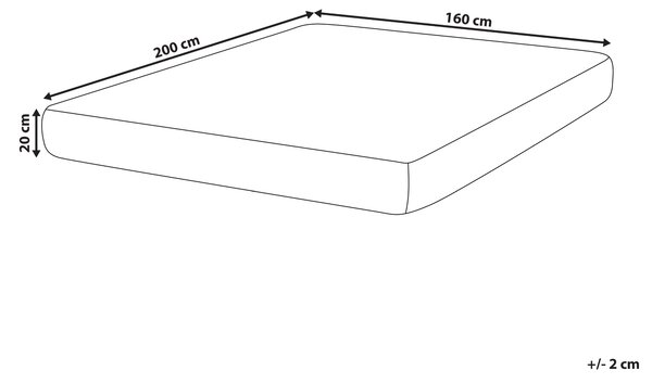 Latexová matrace s taštičkovými pružinami SPRINGY H3/4 tvrdá 160 x 200 cm