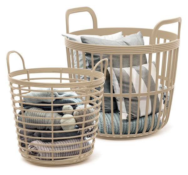 Prosperplast Koš s uchy Zania sláma, varianta 43 cm