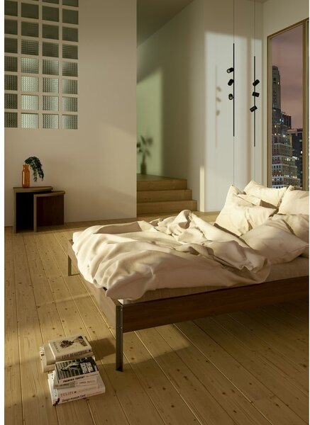 Dvoulůžková postel z borovicového dřeva s roštem v přírodní barvě 180x200 cm Core – Karup Design