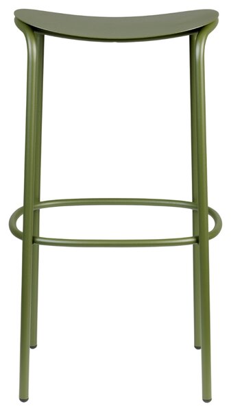 SCAB Zelená kovová barová židle Trick 75 cm