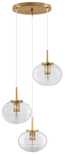 Skleněné závěsné světlo Nova Luce Maeve 30 cm
