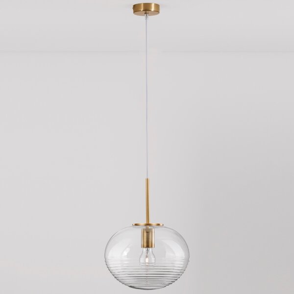 Skleněné závěsné světlo Nova Luce Maeve 28 cm