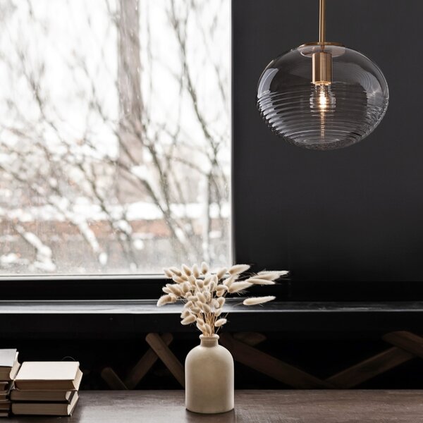 Skleněné závěsné světlo Nova Luce Maeve 28 cm