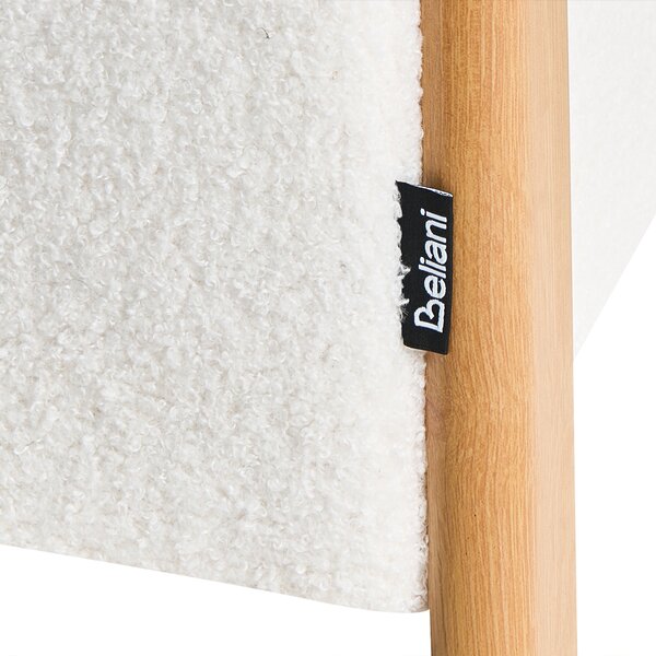 Úložný puf EDLAND Buklé 45 cm 43 cm Bílá