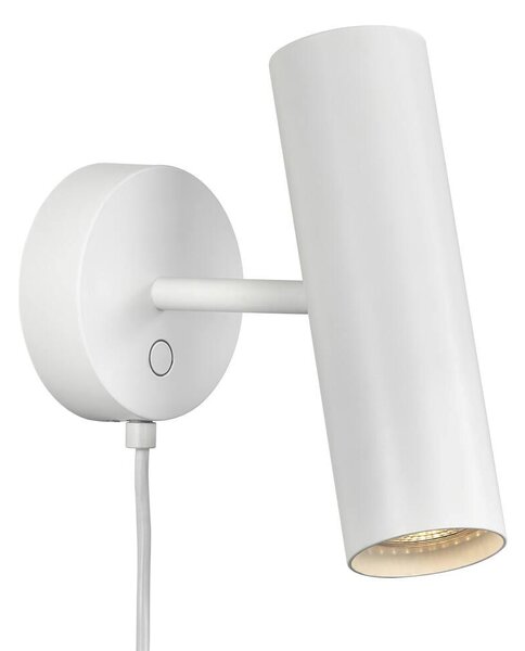 Nordlux 61681001 Mib 6, nástěnné svítidlo s vypínačem 1xGU10, bílá, výška 20cm