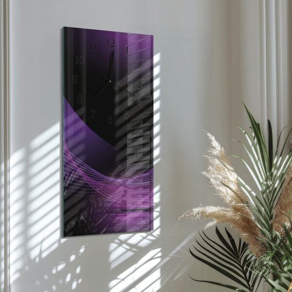 Skleněné hodiny vertikální Abstrakce zsppc-30x60-00171875