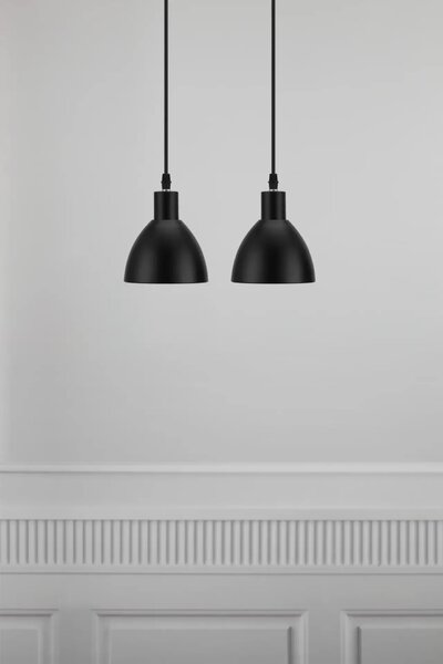 Kovový lustr NORDLUX Ray sada 2 ks Varianta: Ø 120 x 165 mm, E14, 40 W, černá