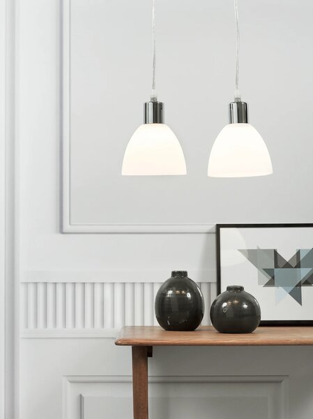 Kovový lustr NORDLUX Ray sada 2 ks Varianta: Ø 120 x 165 mm, E14, 40 W, černá