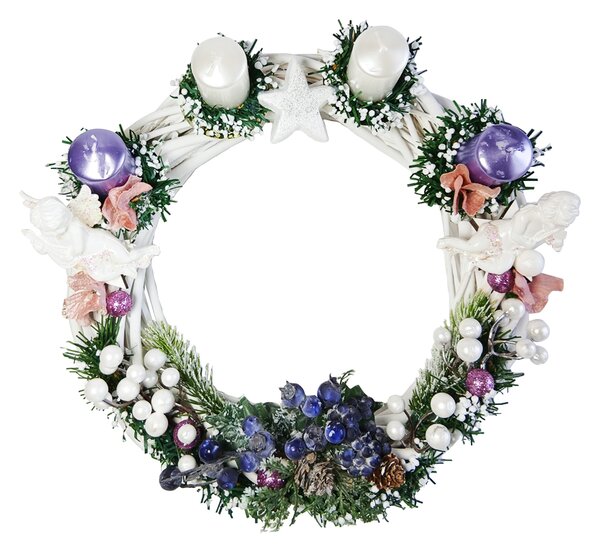 Dekorativní Adventní svícen s anděly