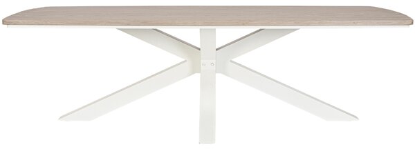 Bizzotto Hliníkový zahradní stůl Zelmar 260 x 118 cm s krémovou podnoží