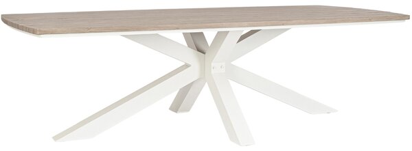 Bizzotto Hliníkový zahradní stůl Zelmar 260 x 118 cm s krémovou podnoží