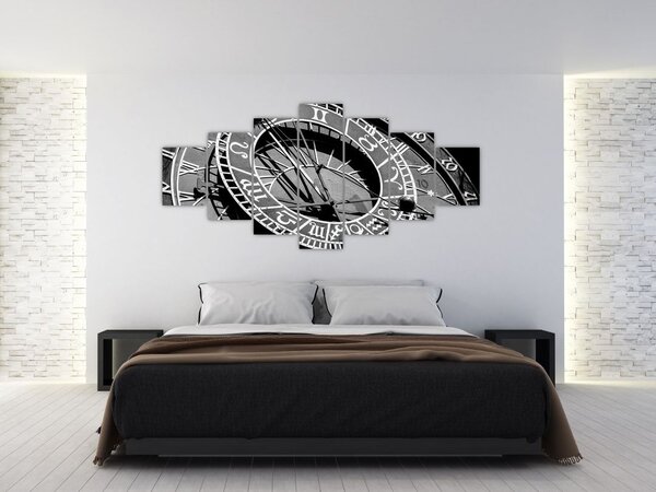 Obraz - Astronomické hodiny, Praha, Česká Republika (210x100 cm)
