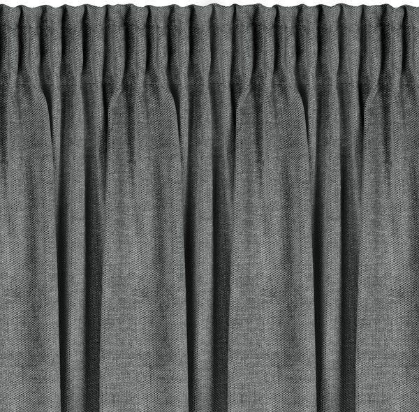 ZATEMŇOVACÍ ZÁVĚS NA PÁSCE NESKA 140X270 CM ŠEDÁ