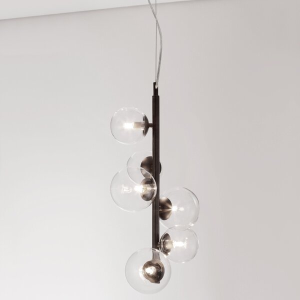 Skleněné závěsné světlo Nova Luce Odillia 28 cm