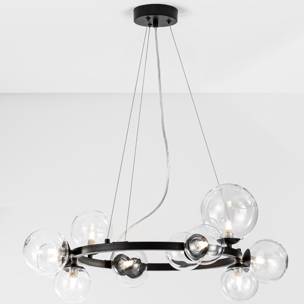 Skleněné závěsné světlo Nova Luce Odillia 65 cm