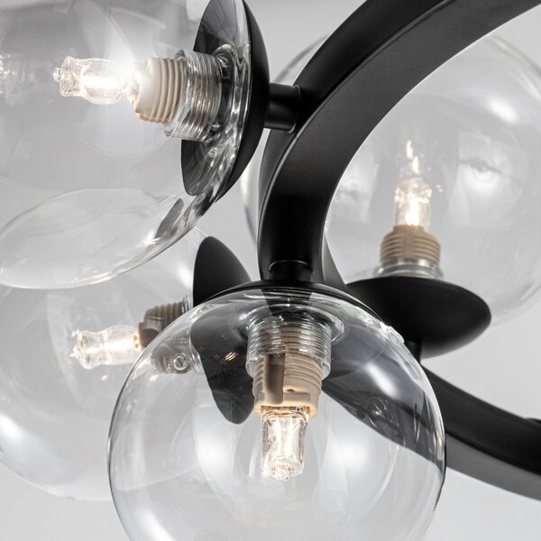 Skleněné závěsné světlo Nova Luce Odillia 65 cm