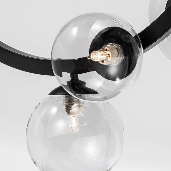 Skleněné závěsné světlo Nova Luce Odillia 65 cm