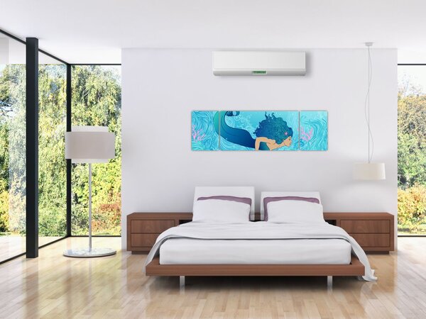 Obraz - Mořská panna (170x50 cm)