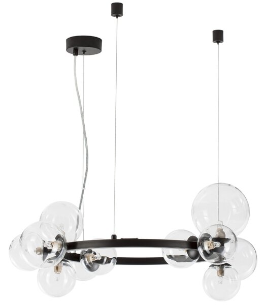 Skleněné závěsné světlo Nova Luce Odillia 65 cm