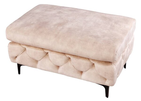 Designová taburetka Rococo šampaňský samet