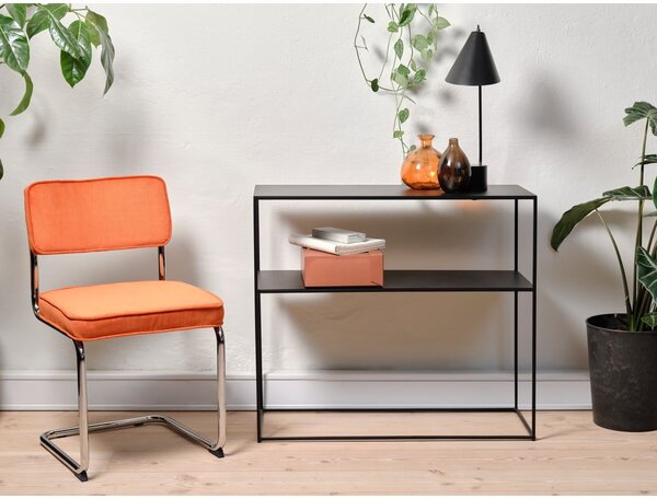 Oranžová manšestrová jídelní židle Rupert – Unique Furniture