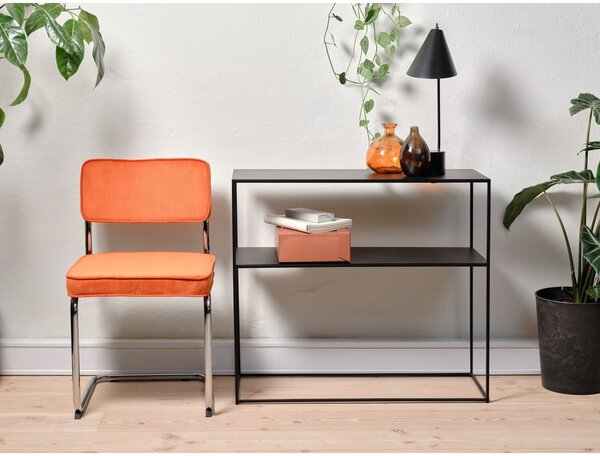 Oranžová manšestrová jídelní židle Rupert – Unique Furniture