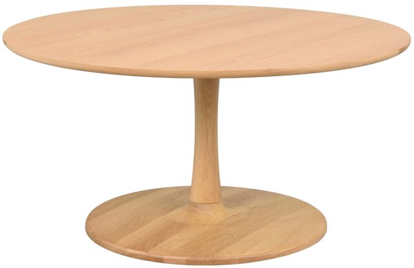 Dubový kulatý konferenční stolek ROWICO HOBART 90 cm