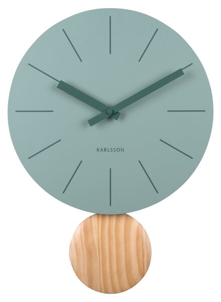 Present time Tyrkysové nástěnné hodiny Lora 30 cm